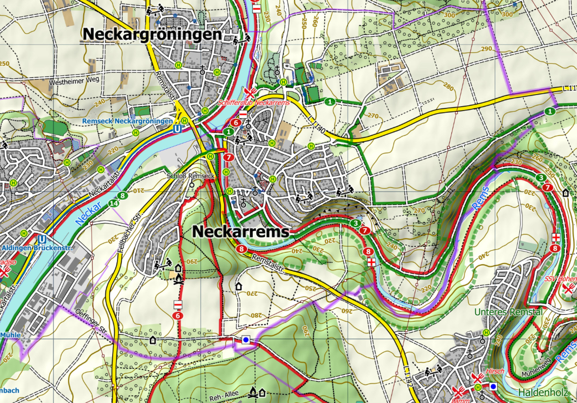 Stuttgart Nordost Ausschnitt